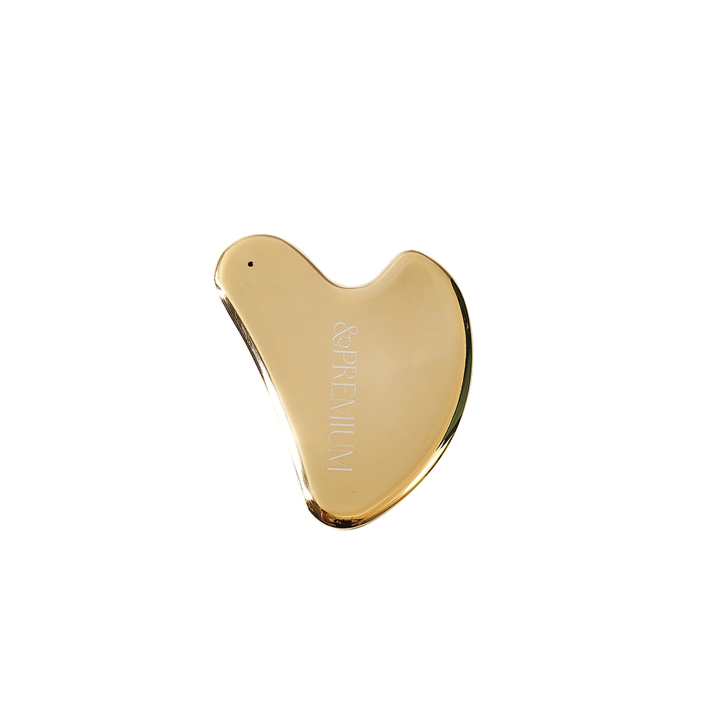 啞金磁力按摩刮痧板 MATTE GOLD GUA SHA MASSAGE TOOL image 0