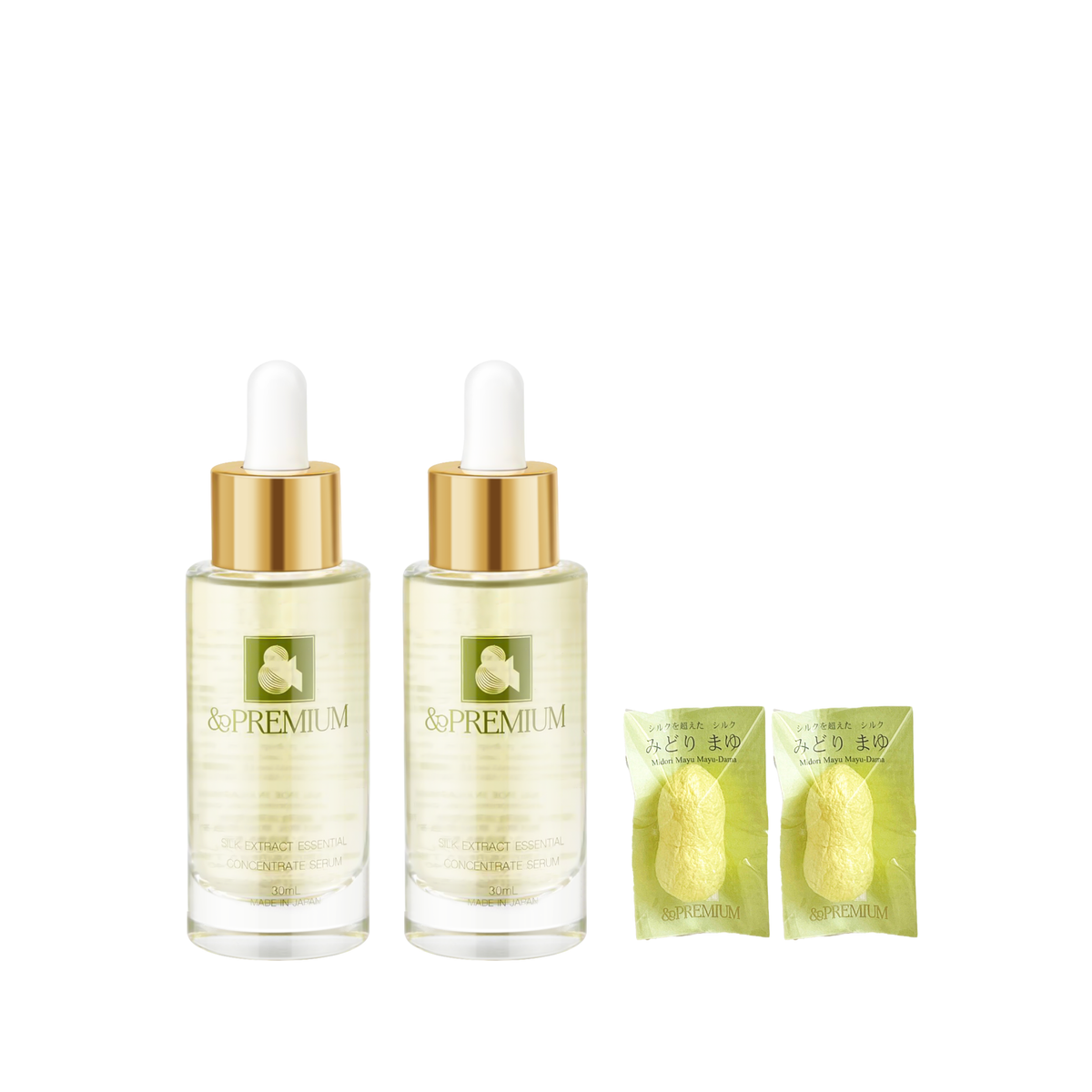 &PREMIUM 永恆極緻綠蠶絲修護精華1+1套裝